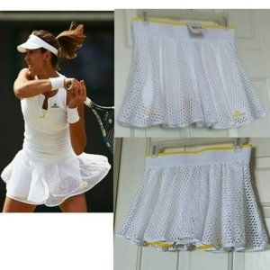 NWT Adidas Stella McCartney Laser tennis skort skirt w/ Shorts White M Medium